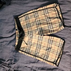 Mens Vintage Burberry swim trunks size Medium